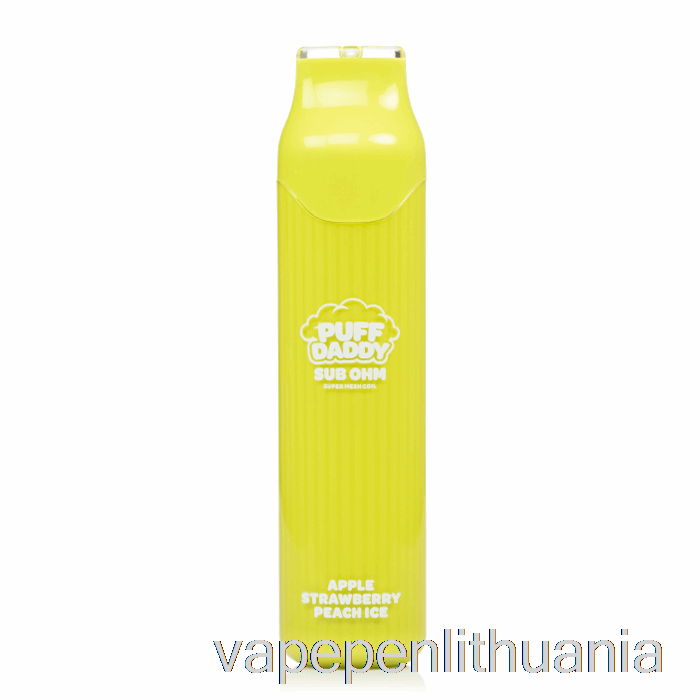 Puff Daddy 6000 Vienkartinis Obuolių Braškių Persikų Ledo Vape Skystis